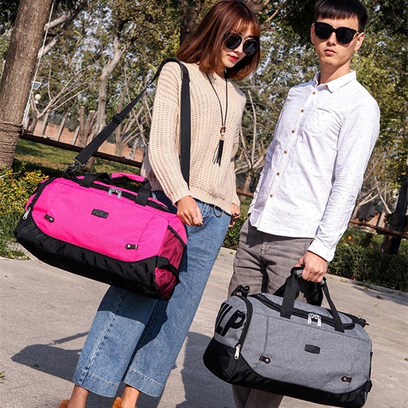 Scione Unisex Grote Reisbagage Tassen Multifunctionele Duffel Schoudertas Casual Messenger Portable Pack Met Schoenen Opslag