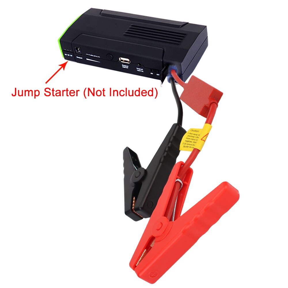12V Jump Starter Alligator Clip Starting Device Emergency Battery Jump Cable Clamps With EC5 Plug Connector For Car Trucks
