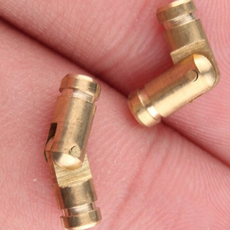 100Pcs Br Concealed Barrel Hinges Jewelry Wood Boxes Cabinet Invisible Furniture Hinge 4X20mm