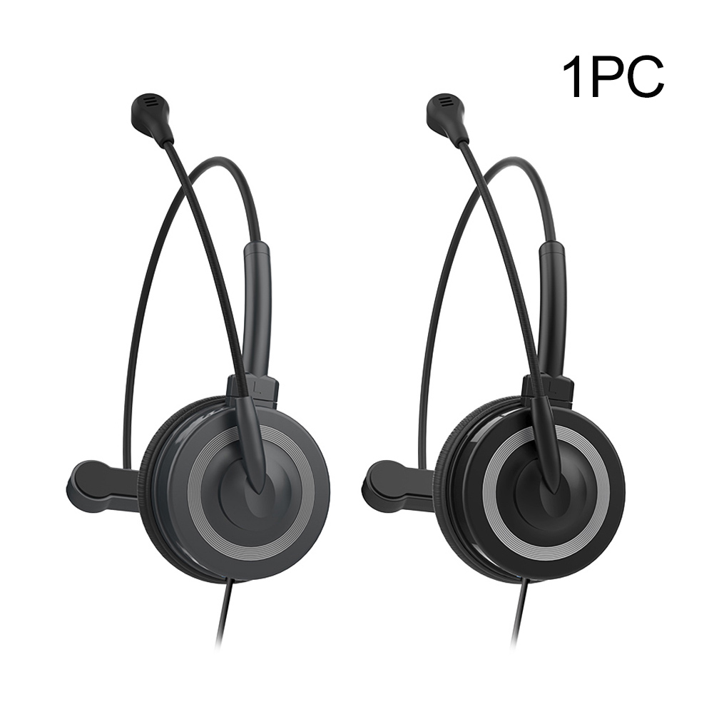 Weiche ohrmuscheln für laptop/pc, geräuschunterdrückung, lautstärkeregelung, büro, business, usb-computer-headset, schule, mit mikrofon, kabelgebunden