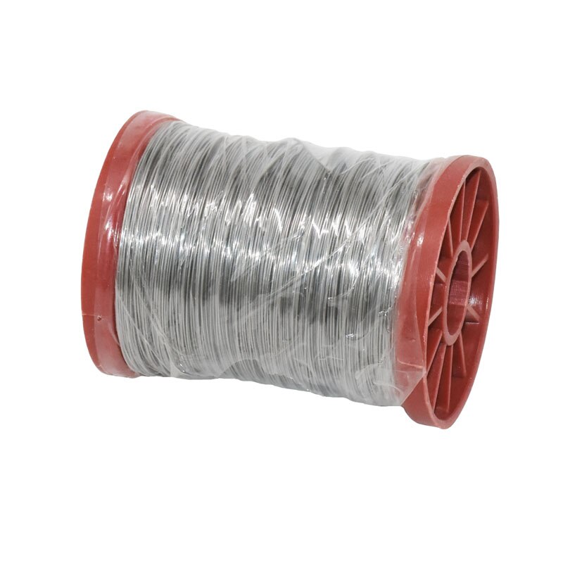 1 rollo de alambre de hierro/acero inoxidable para apicultura, 0,5mm, 500g, marcos de colmena, herramienta de base, equipo de Apicultura