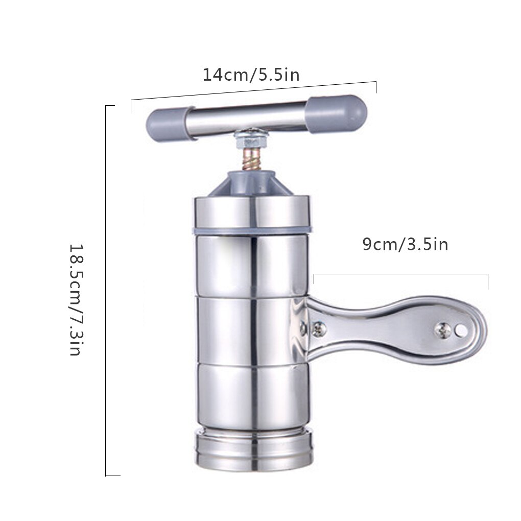 Noodle Maker Household Manual Stainless Steel Pressing Machine Kitchen Tool Hollow Noodle Machine Handmade Noodle Machine