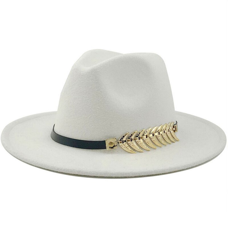 Specjalne kapelusze filcowe męskie kapelusze Fedora z paskiem kobiety Vintage Trilby czapki wełna Fedora ciepły jazzowy kapelusz Chapeau Femme Feutre Panaman kapelusz