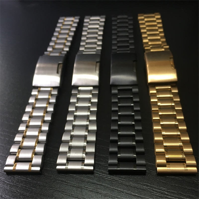 14mm 16mm 18mm 19mm 20mm 21mm 22mm 24mm 26mm bracelets de en acier inoxydable montres bracelets accessoires