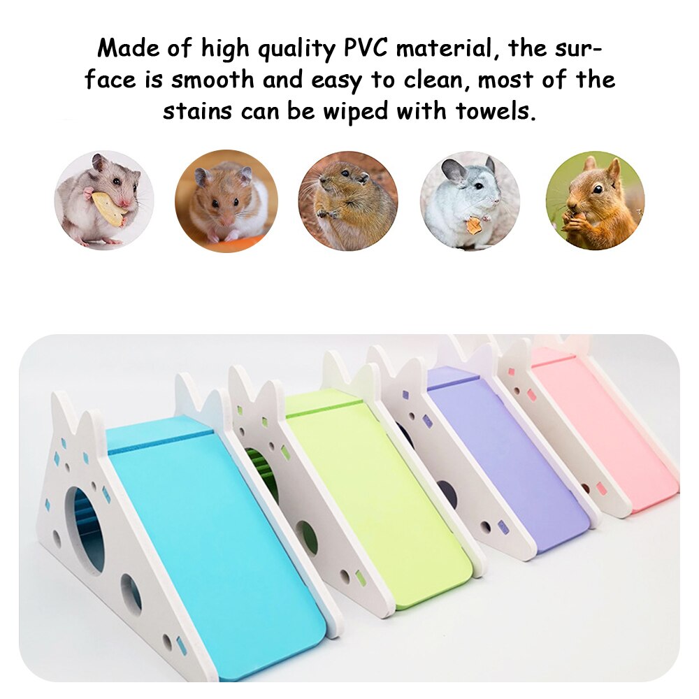 Hamster Glijbaan Trappen Sport Hamster Speelgoed Waterdicht Kleur Pvc Kleine Huisdier Nest Grappige Hamster Huisdier Te Installeren En Te Dragen