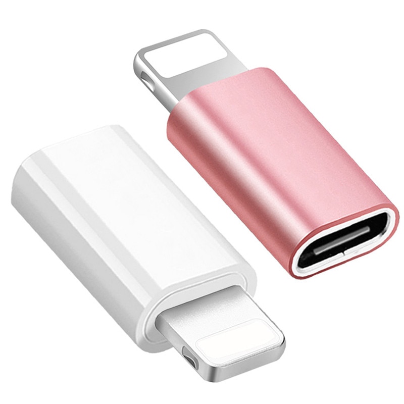 Mini usb tipo c para relâmpago adaptador de carregamento para iphone 11 pro xs max xr x 10 8 ipad usbc masculino para ios 8pin fêmea otg conversor