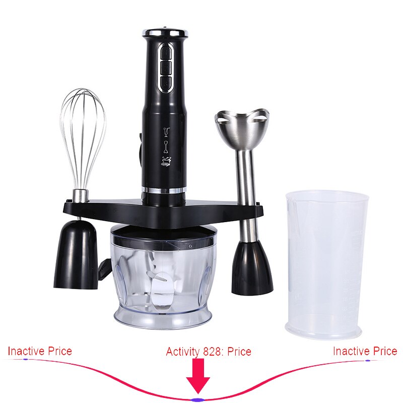 Electric Mixer Handheld 3 in1 Blender Chopper Multifunctional Blender Fruit Vegetable Kitchen For Smoothies Food Processor