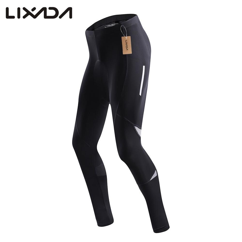 Lixada Men's Bicycle Pants Reflective Gel Padded Cycling Compression Tights Leggings Outdoor Riding Bike Pants