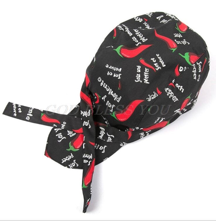 Cotton Colourfull Chef Hat Pirates Chef Cap Skull Cap Catering VariousKitchen Tool Cooking Kit: 5