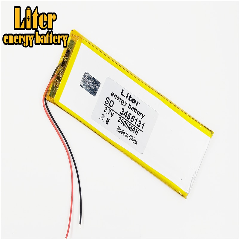 3.7V,3000mAH batteria ai polimeri di 3455131 3555130 Litro di energia agli ioni di litio batteria Agli Ioni di litio per tablet pc 7 pollici 8 pollici