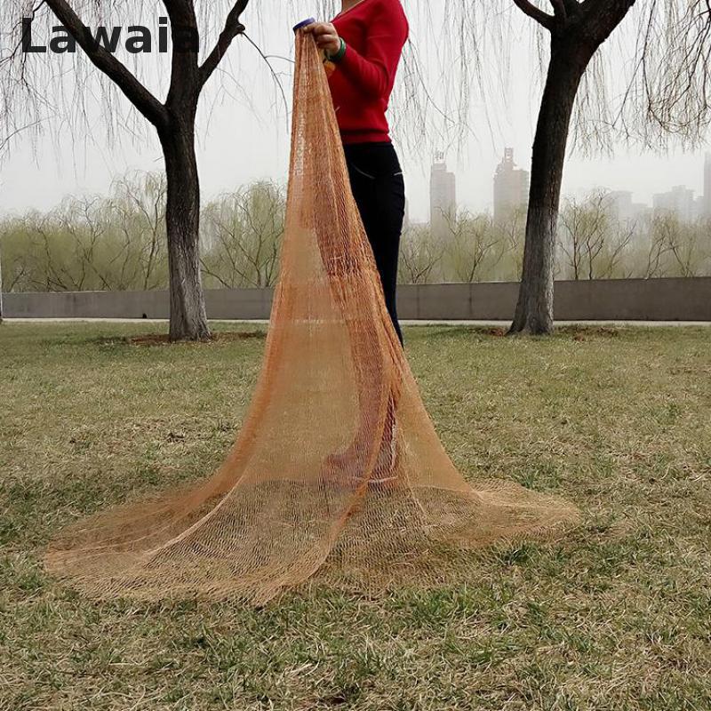 Lawaia American Style Hand Cast Net USA Cast Nets Water Hand Throw Fly Fishing Network Small Mesh Gill Net Without Sinker