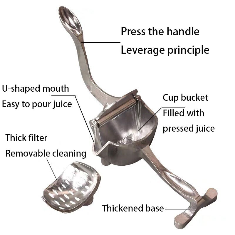 Stainless Steel Citrus Fruits Squeezer Orange Lemon Juicer Lemon Fruit Pressing Machine Press Juicer Home commercial