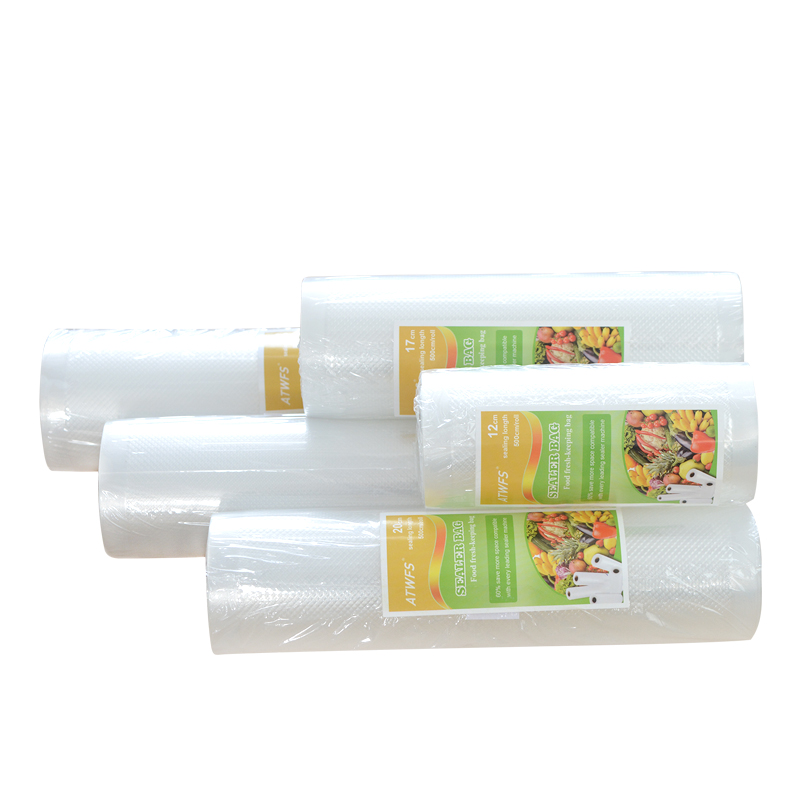 ATWFS Vakuum Verpackung Rollen Vakuum Kunststoff Tasche Lagerung Taschen hause Vakuum Versiegelung Lebensmittel Sparer 12 + 17 + 20 + 25 + 28cm * 500cm 5 Rollen/viel