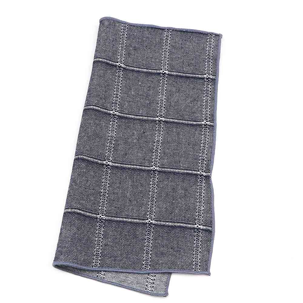 Bomuld stribet plaid brun grå grøn herre lommetørklæde lomme firkantet klassisk hankie jakkesæt tilbehør afslappet vintage: 3