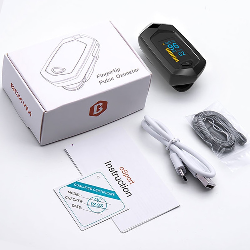 Betalend Pulsoximeter Oled Vinger Oximeter Bloed Zuurstof Meter Professionele Oxymeters Hartslagmeter Пульсоксиметр На Палец blood oxigen meter saturatiemeter vinger