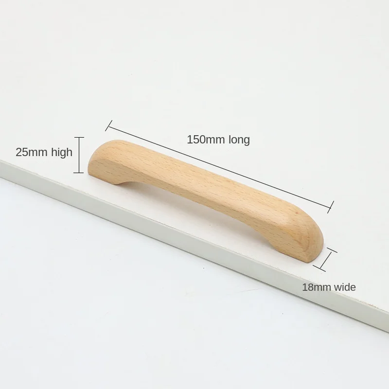 Houten Kastdeuren Laden Massief Houten Handgrepen Nordic Kasten Schoenenkasten Houten Minimalistische Ronde Garderobe Handgrepen