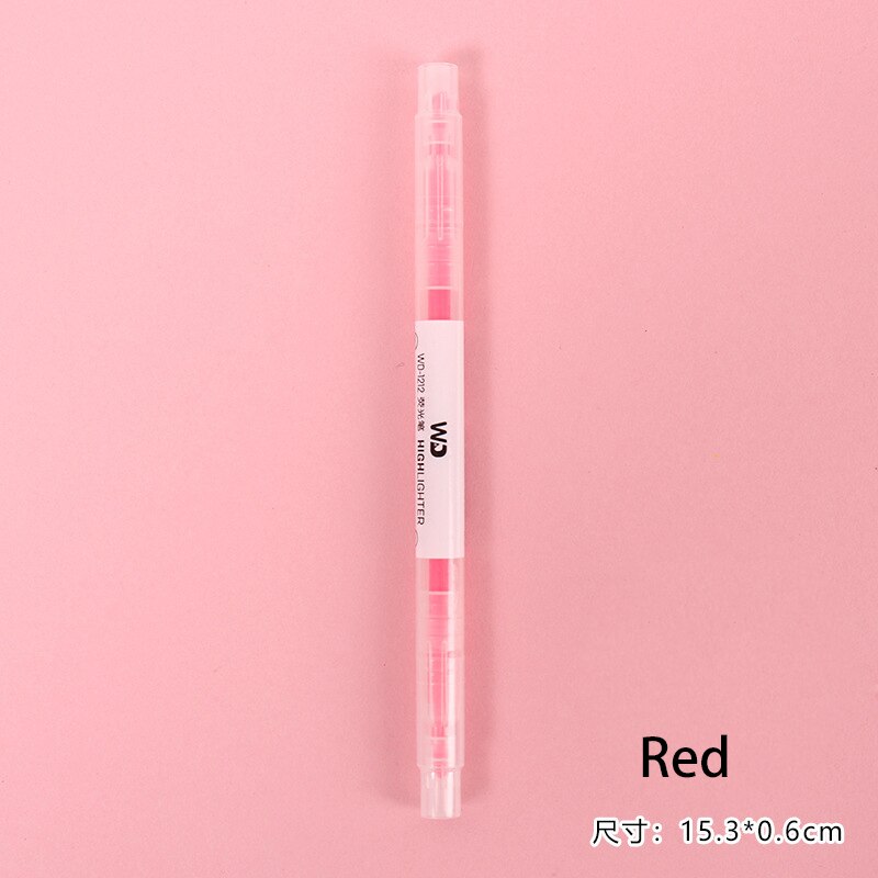 Rotulador de doble punta, juego único de 6 colores, de color caramelo, manual, diario, decoración: figure 3