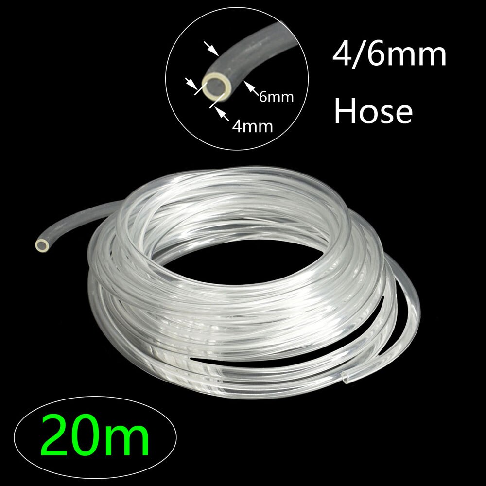 4/6/8/12/16/20/25Mm Tuin Watering Slang Transparante Flexibele Pvc plastic Pijp Water Beregening 1/4 3/8 1/2 3/4 1"