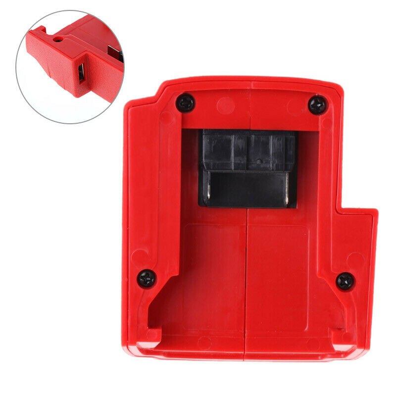 Usb-bærer batterilader adapter omformer bærbart tilbehør til milwaukee  m18 pak 55