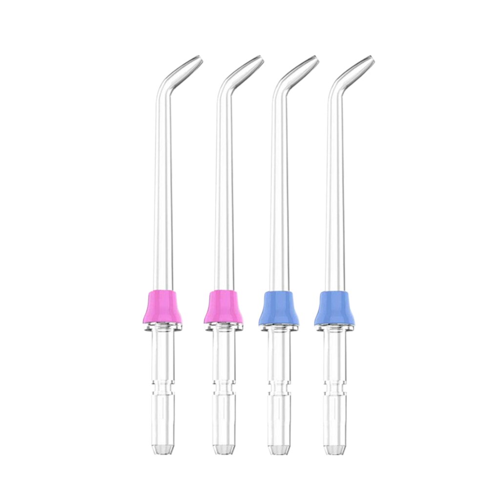 4pcs Water Flosser Tip Water Toothbrush Refill Head Teeth Cleaning Replacement for Waterpik: Blue