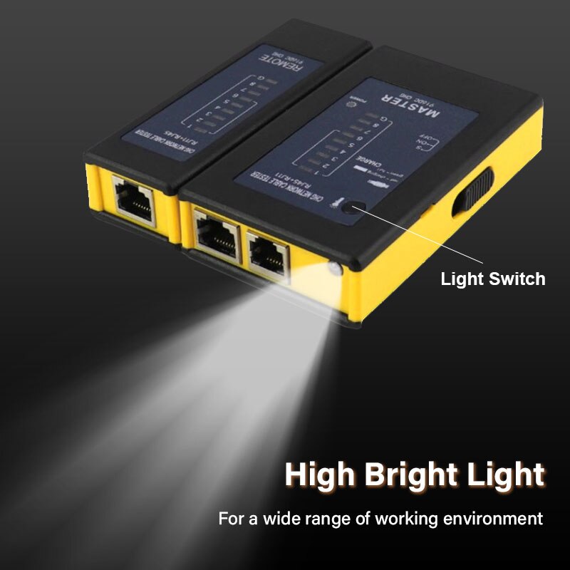 Zoerax Wiederaufladbare Netzwerk Kabel Tester RJ45 RJ11RJ12 Netzwerk LAN Ethernet RJ45 Kabel Tester LAN Vernetzung Werkzeug netzwerk Reparatur