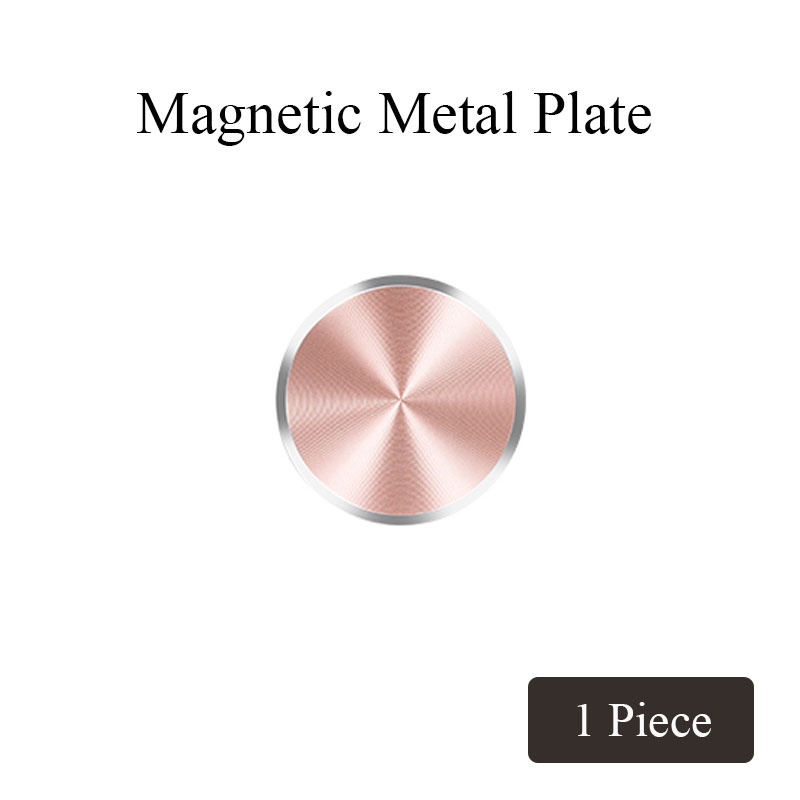 Disco de placa de Metal de rosca para soporte de teléfono para coche con imán de hierro adhesivo de hoja para soporte magnético de teléfono móvil soporte de coche: 1pc rose