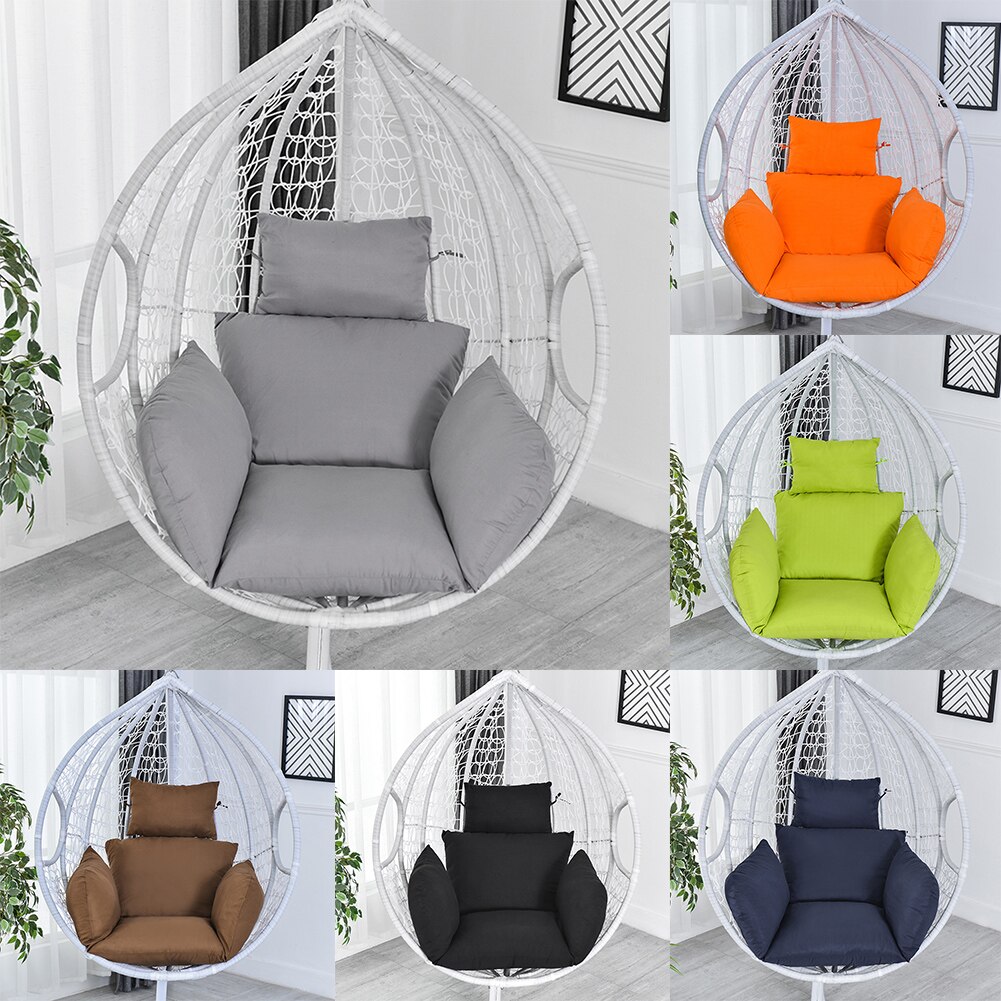 Rocking Chair Seat Cushion Swing Hanging Basket Back Pads Hanging Egg Hammock Chair Cushion for Home Garden Hammock