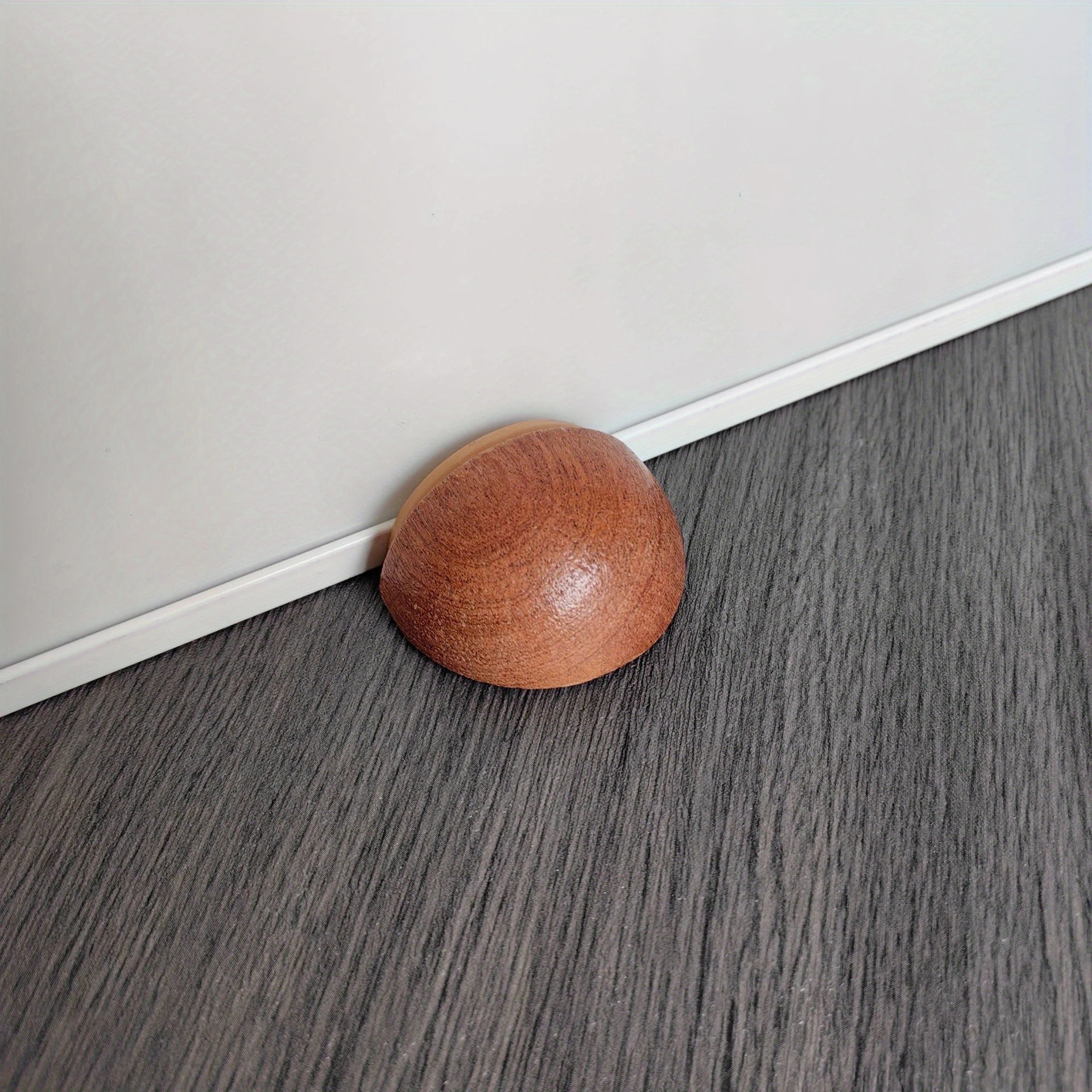 Tope de puerta de madera de 1 pieza, cuñas de puerta antideslizantes de madera maciza, resistente y duradero, tapón apto para parte inferior de puerta: Plata