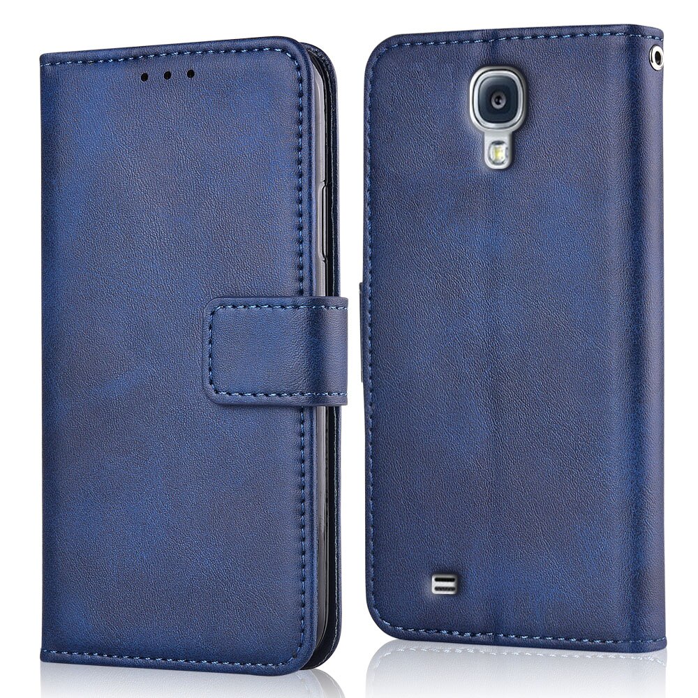 Para Samsung Galaxy S4 I9500 I9505 I9515 VE GT-i9500 Cover Galaxy S4 S 4 I9500 Cover billetera funda para Samsung S4: niu-Dark Blue