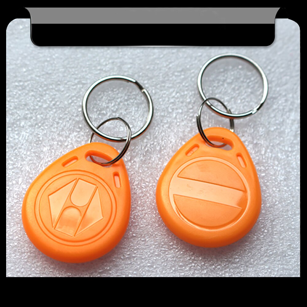 Porte-clés EM4305 125Khz, 10 pièces, copie inscriptible, identification EM, étiquette RFID, anneau, accès au jeton de proximité, copie: Orange