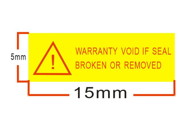 500pcs/lot Warranty sealing label sticker void if seal broken fragile label: C
