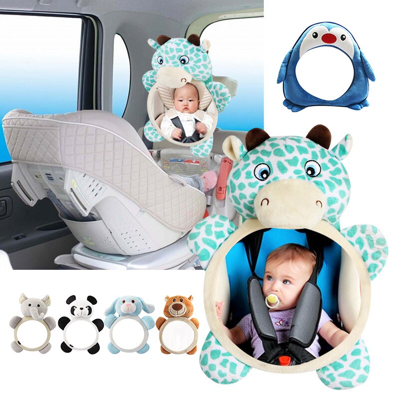 Adjustable Cute Baby Rear Facing Mirrors Car Baby Mirror Safety Car Back Seat View Mirror for Kids Child Toddler