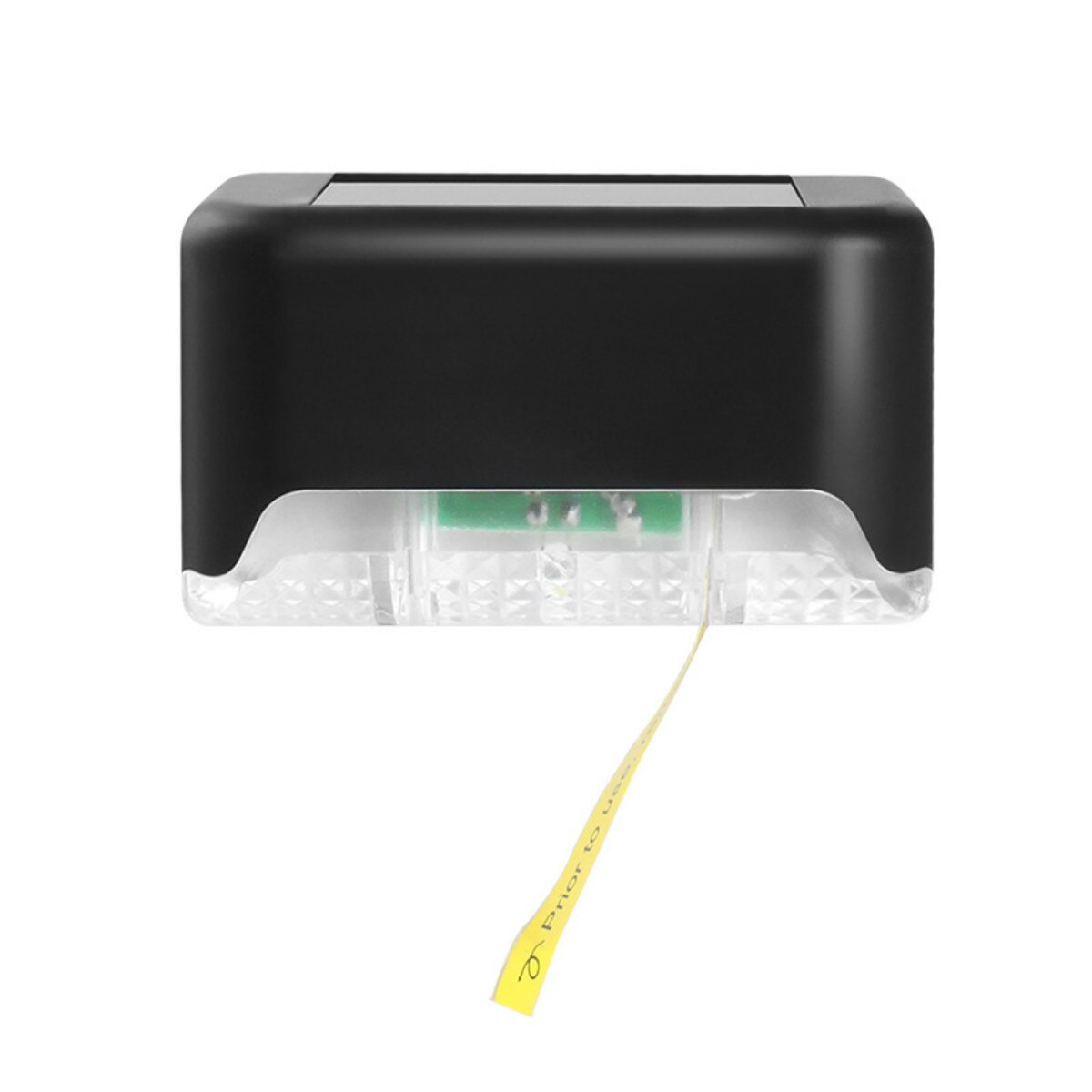 4Pcs/Set Solar Fence Post Lights Outdoor Yard Fence Security Wall Lamp Dark Sensing Waterproof Solar Light 8x4.5x4cm