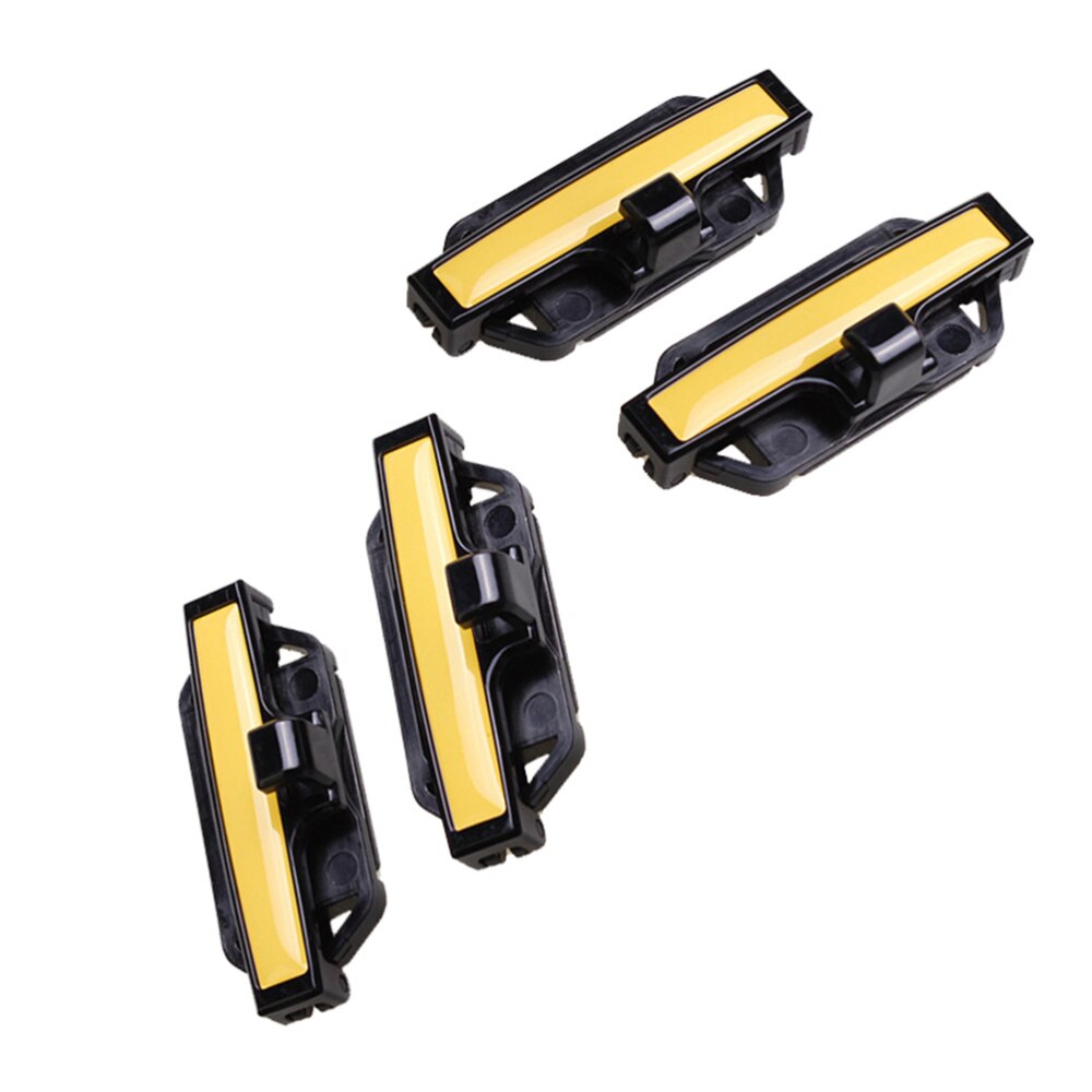 Pinza de retención para cinturón de seguridad de coche, ajuste cómodo de cuello y hombro, hebilla de tope de seguridad para niños, color blanco, 4 Uds.: Yellow
