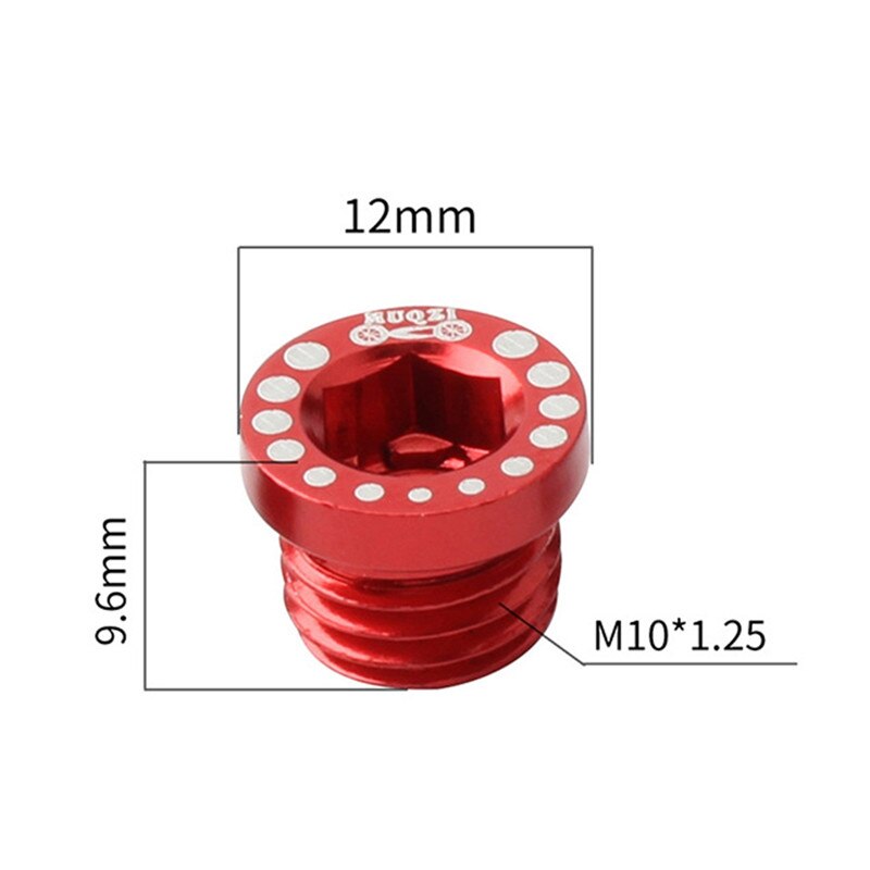 4PCS Bicycle hex socket allen cover Aluminum Alloy Bike Brake Screw M10 Ultra-light Installation Head Cap Bolts Nuts Turn Buckle