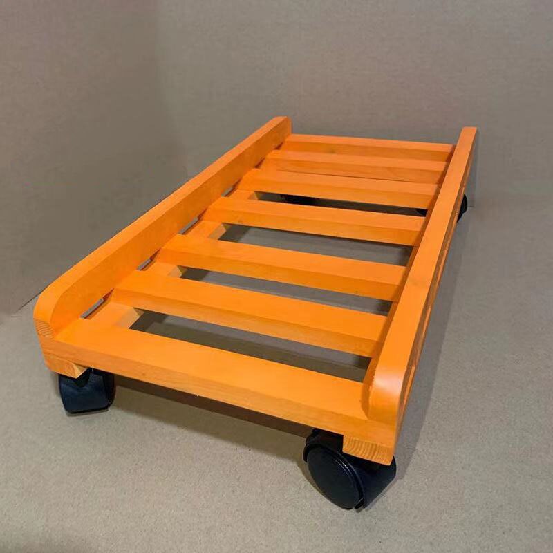Solid wood computer host tray PC host bracket Mobile cooling CPU holder