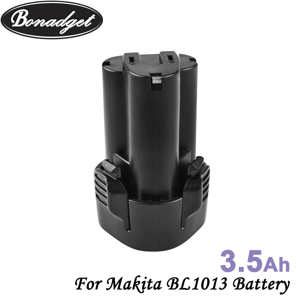 Bonadget 3500Ah 10,8 V BL1013 Li-Ion Akku Für Makita BL1013 BL1014 BL 1013 BL 1014 LCT203W 194550-6 194551-4 195332-9 DF030D: 1 Pack 3500mah