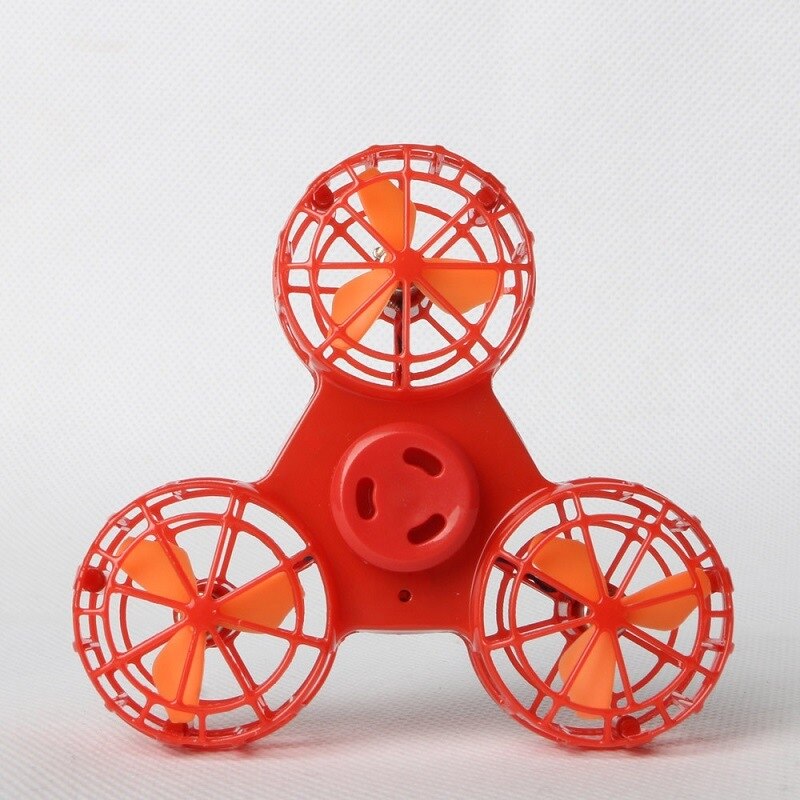 Spinner volant jouet Spinner fléchettes Mini Rechargeable automatique rotatif à basse vitesse volant Fidget Spiner jouets anti-pression jouet: Rouge