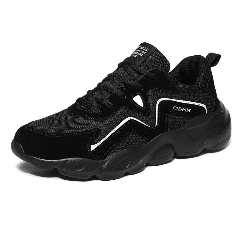 Mannen Casual Schoenen Schoenen Smart Casual Van Mannen Man Sneaker Schoenen Smart Casual Heren Sneakers Tennis Lopen Zwarte Comfortabele: Black / 43