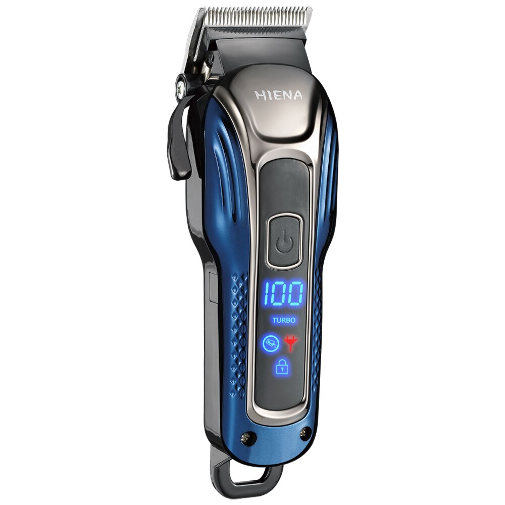 Electric LCD Hair Clipper Trimmer For Men Rechargeable Shaver Beard Barber Hair Cutting Machine Four-Color USB: 3