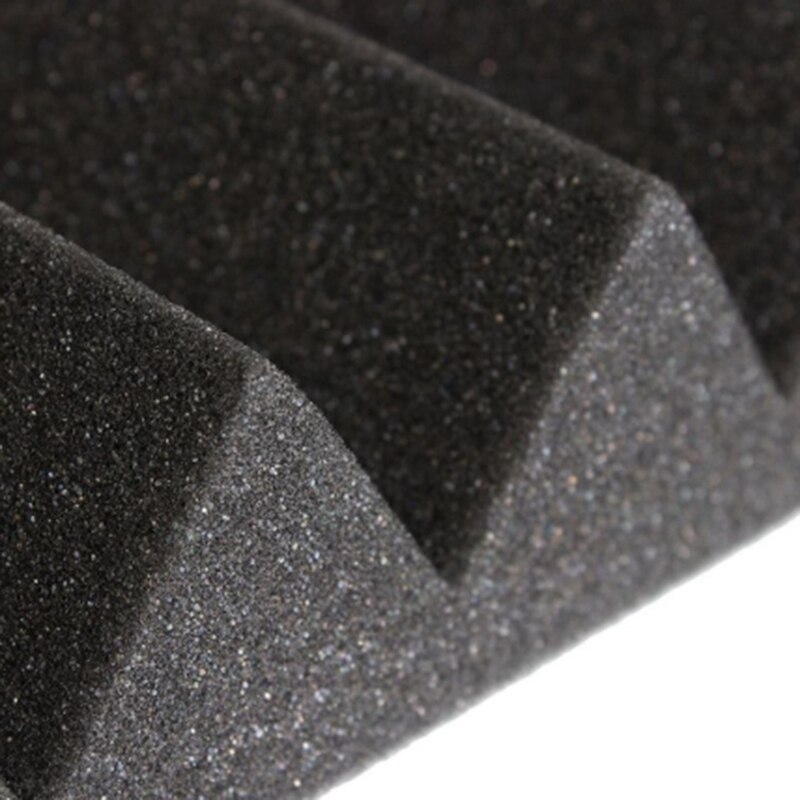 Painéis de parede de absorção de som da espuma do estúdio da cunha acústica de 12 pces isolamento acústico esponja absorção tratamento telha do painel