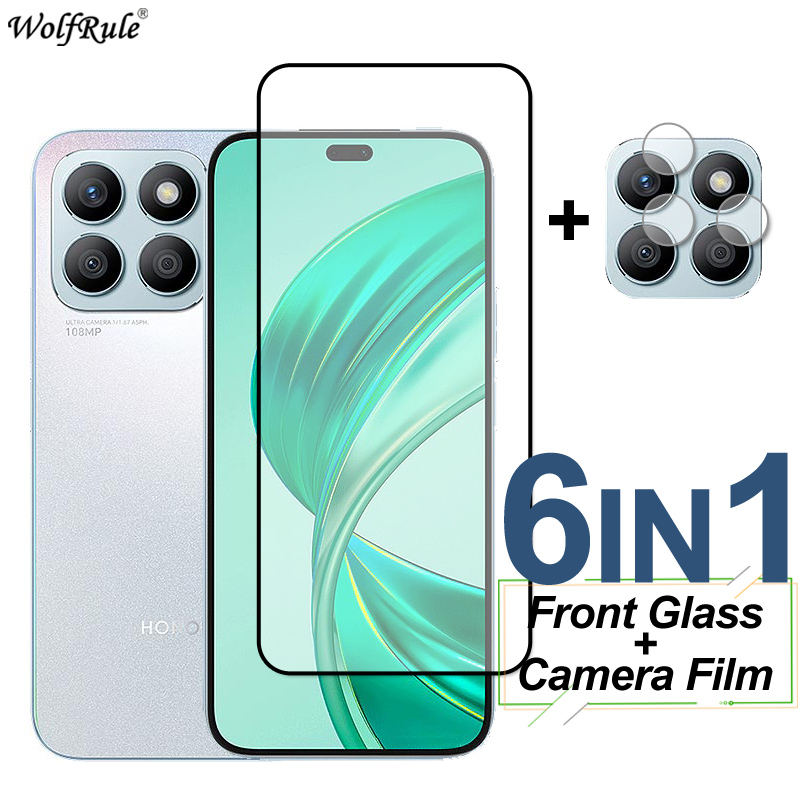 Protecteur d'écran pour Honor X8b X8a X8, couverture complète, verre de protection pour téléphone, film d'objectif de caméra, Guatemala