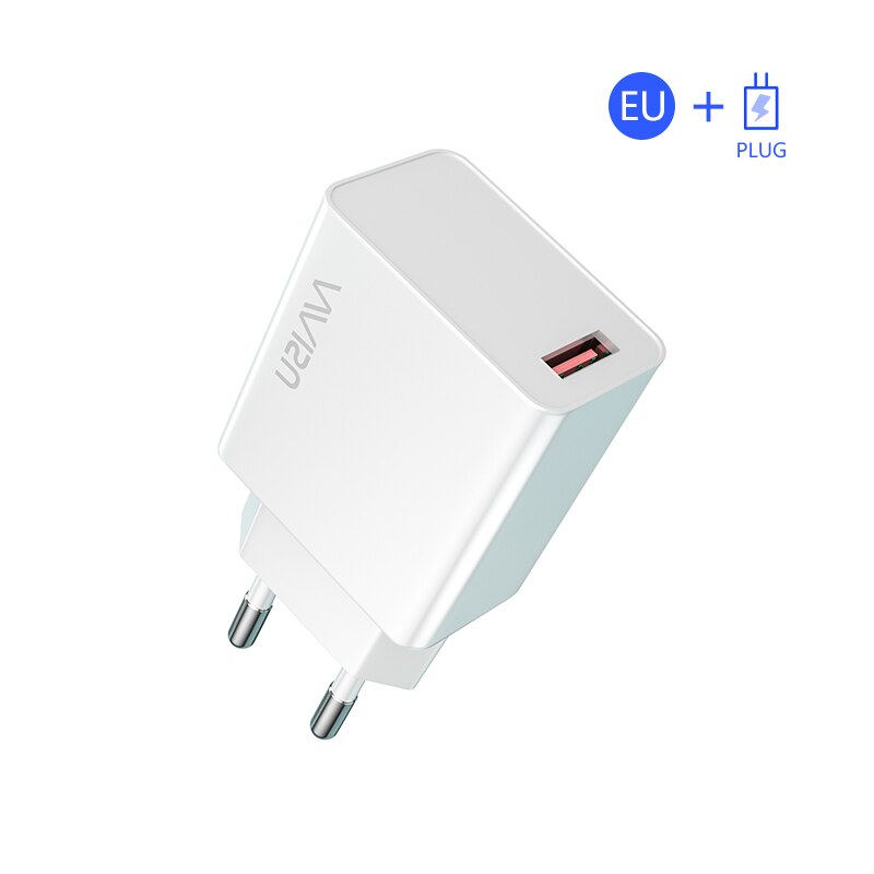 NAISU 24W Quick Charge QC 3,0 USB Ladegerät Handy Wand Schnelle Lade Adapter Für iPhone Huawei Samsung Xiaomi note8 Langlebig: EU