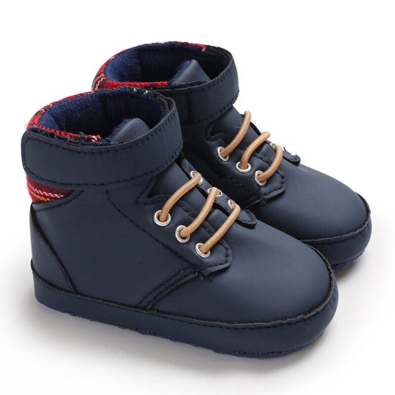 2019 inverno legal sapatos de bebê sola macia sapatos de bebê botas de algodão quente botas de moda não-deslizamento do bebê menino botas: Azul / 2