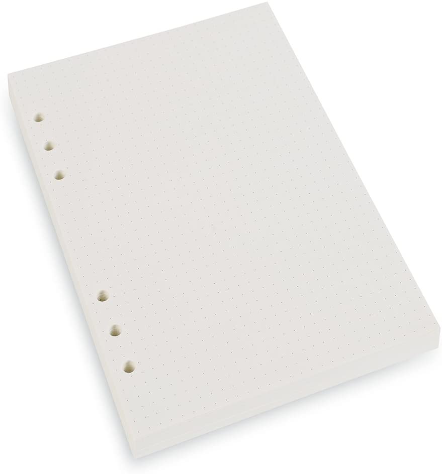 Kit de recharges A5/A6 6 trous, planificateur/organisateur, recharges par paquet, 90 Pages/45 feuilles par article (recharges régulières)