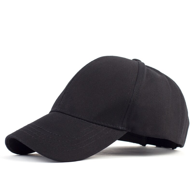 Gorra de béisbol con cola de caballo para mujer, Color sólido, transpirable, parasol, sombrero para el sol después de la apertura, gorra de tenis deportiva: black