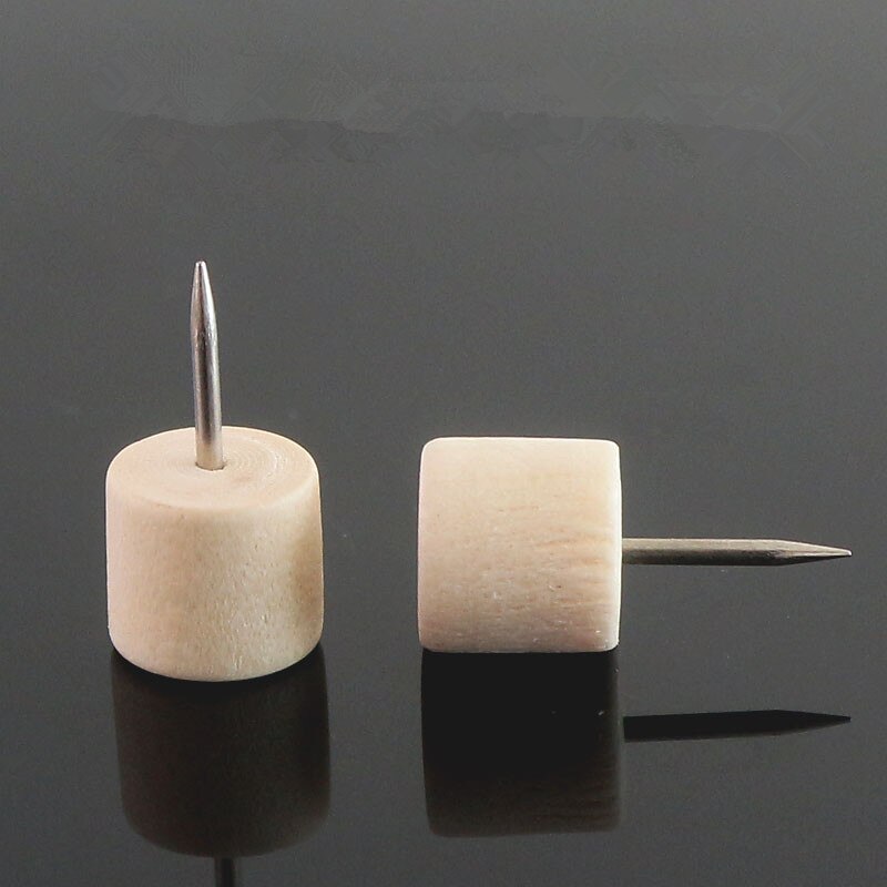Punaises cylindriques en bois de punaise de 20pc pour le conseil de liège Photo mur Art punaises décoratives de pouce fourniture de reliure de bureau