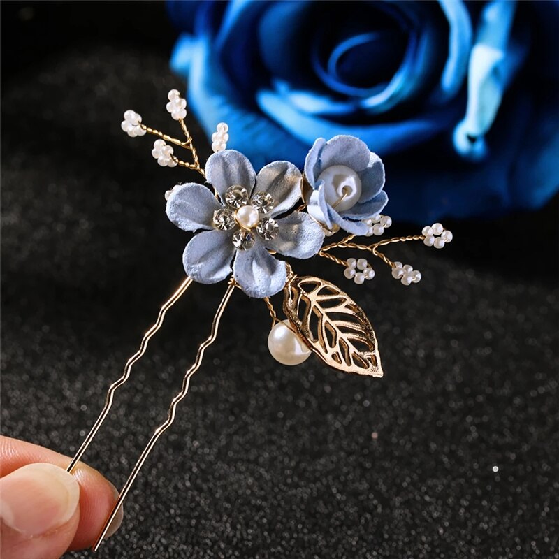 4 Pieces Wedding Haar Accessoires Bridal Bloemen Haar Accessoires Haar Accessoires Bruids Accessoires Haar Kam Haar Clip