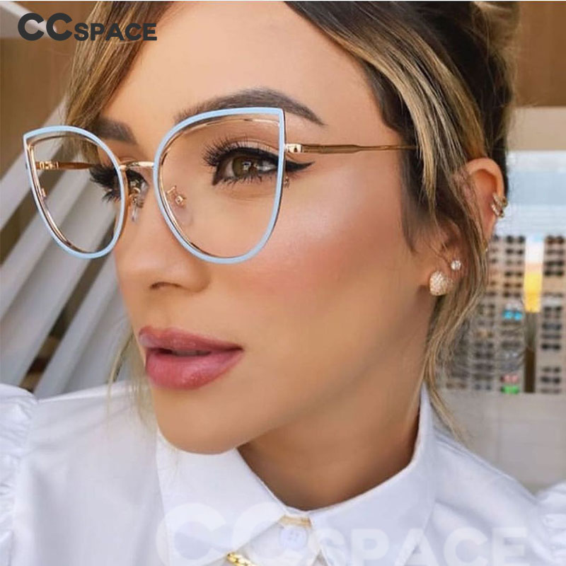 48198 Katze Auge Anti-Blaulicht-Kunststoff-Titan-Brillengestelle, ultraleicht, für Herren und Damen, optische , Computerbrille