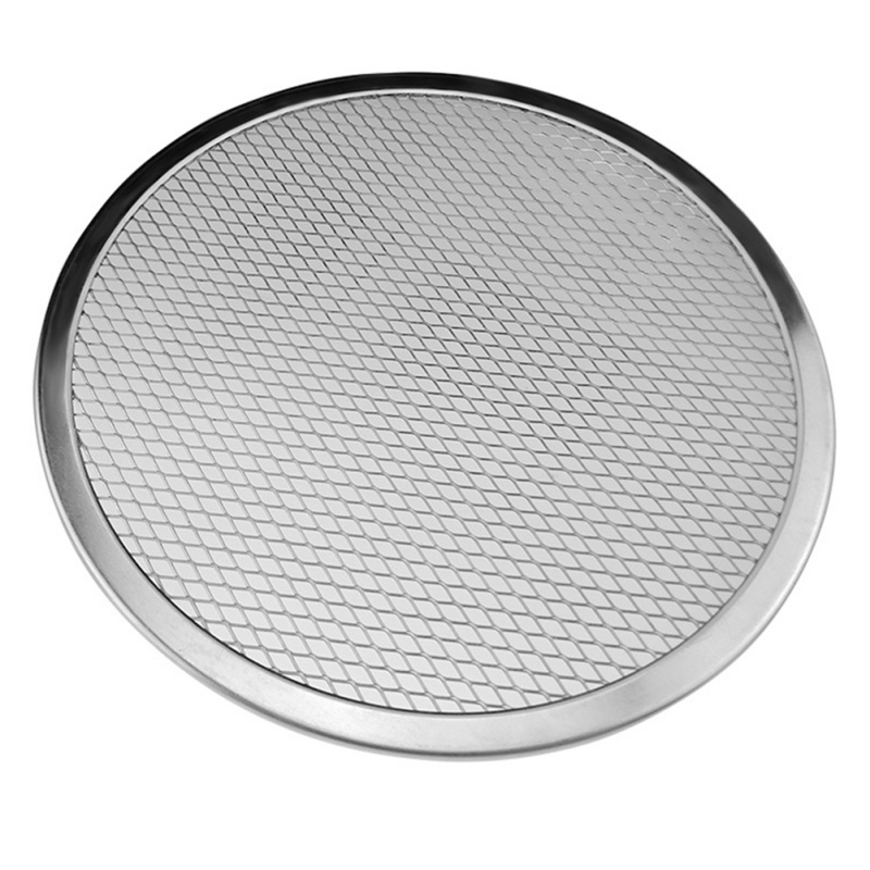 Moule à Pizza en aluminium, maille métallique résistante à la rouille, d'oeillet, maille creuse pour tarte, cuisson, fournitures ménagères pour les cuisines: plum